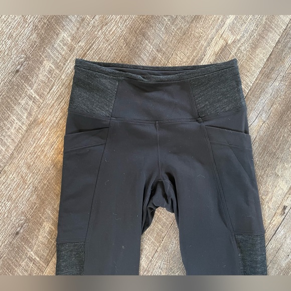 Prana Leggings with Stirrups Black/Charcoal XS EUC - Picture 5 of 8